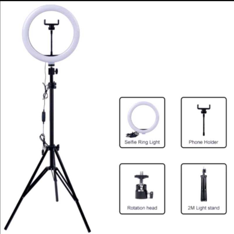 Aro de luz on sale con tripode 26 cm