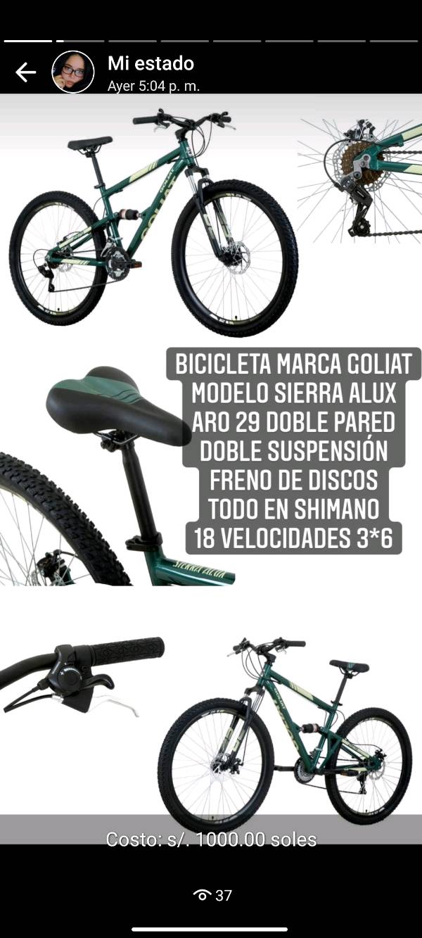 Precio de top bicicleta goliat