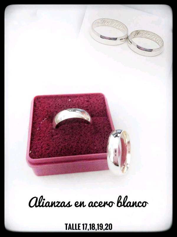 Alianzas de acero on sale grabadas
