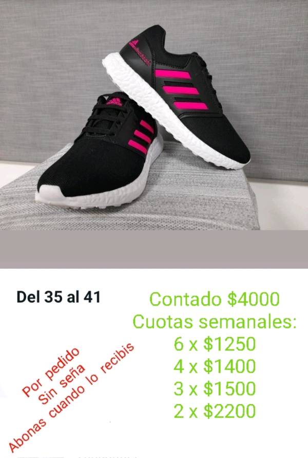 Zapatillas adidas negras y rosas new arrivals