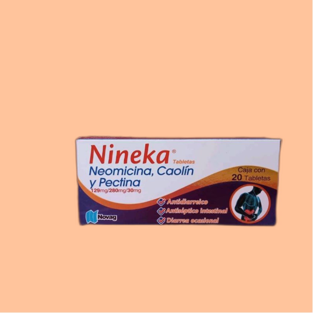 NEOMICINA/ CAOLIN/ PECTINA 129/280/30MG CAJA CON 20, 52 OFF