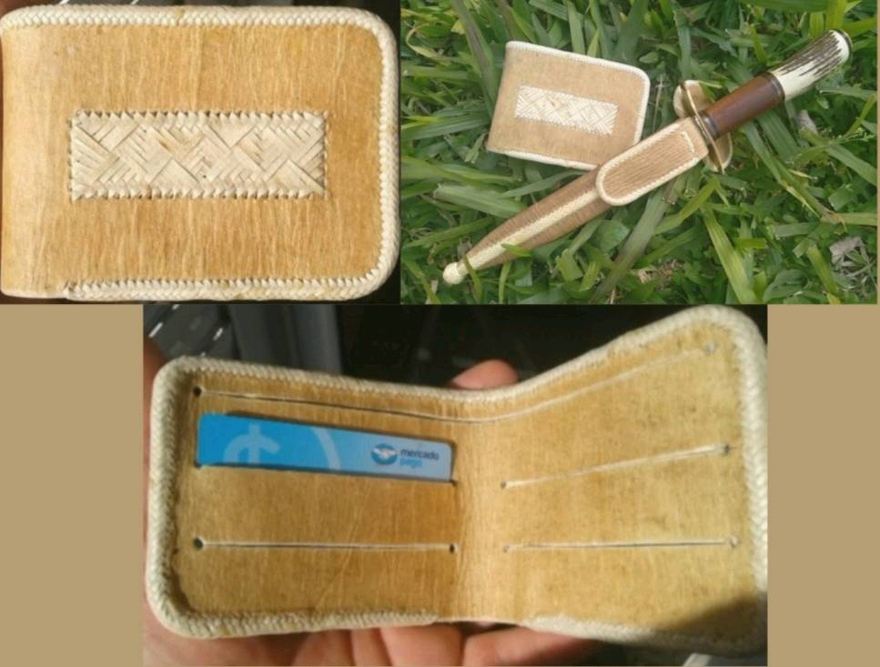 Billetera cuero sales crudo