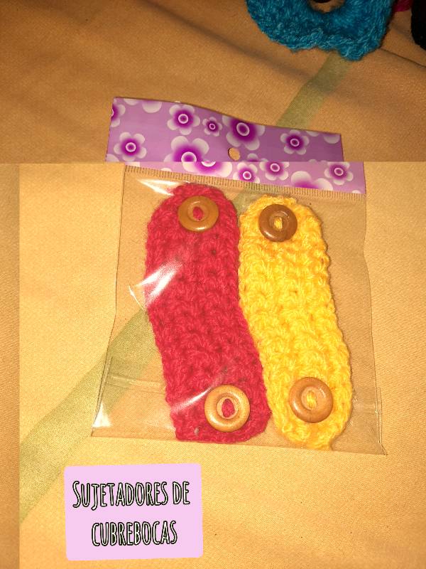 Sujetador de discount cubrebocas a crochet