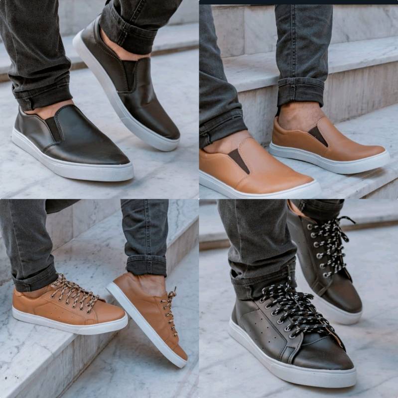 Panchas clearance hombre cuero