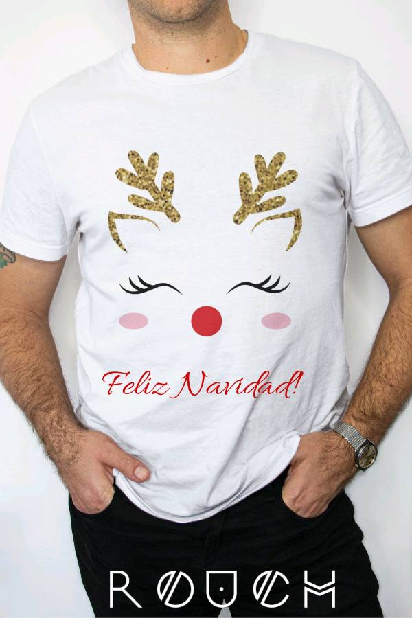 Camisetas hotsell navideñas blancas