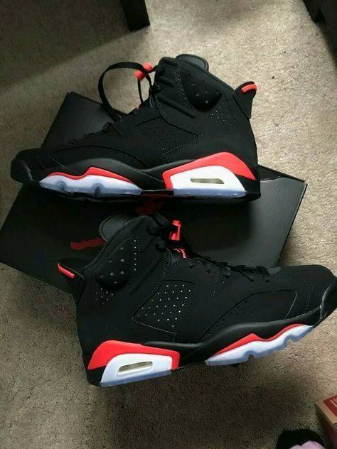 Jordan retro 6 negro con rojo new arrivals