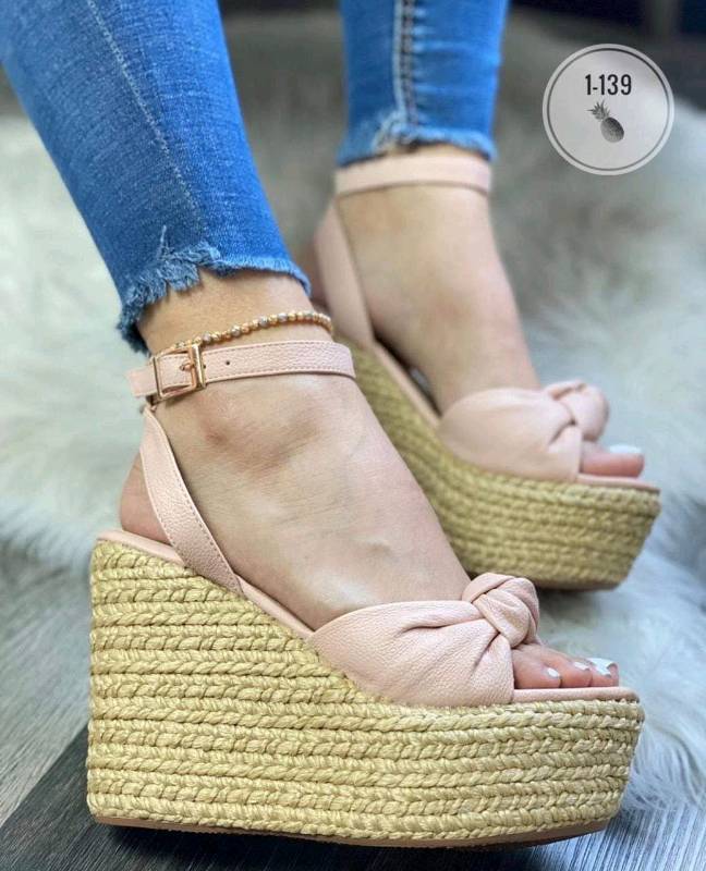 Sandalias plataforma sales de cabuya