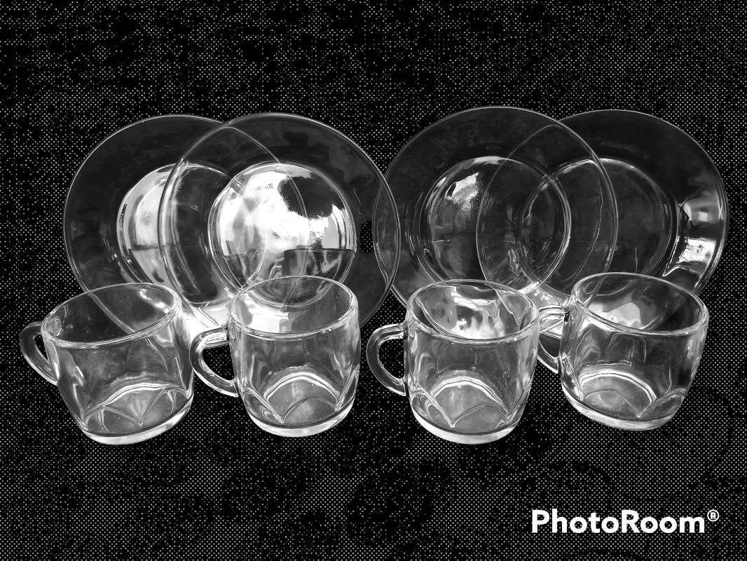 Platos de sales vidrio crisa