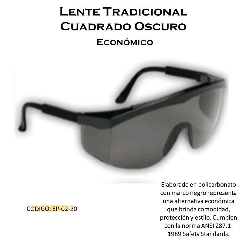 Lentes de seguridad 2025 cuadrados