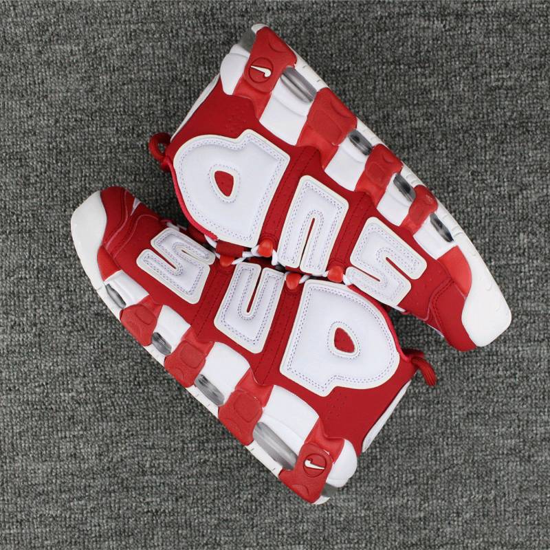 Nike air hot sale uptempo supreme rojas
