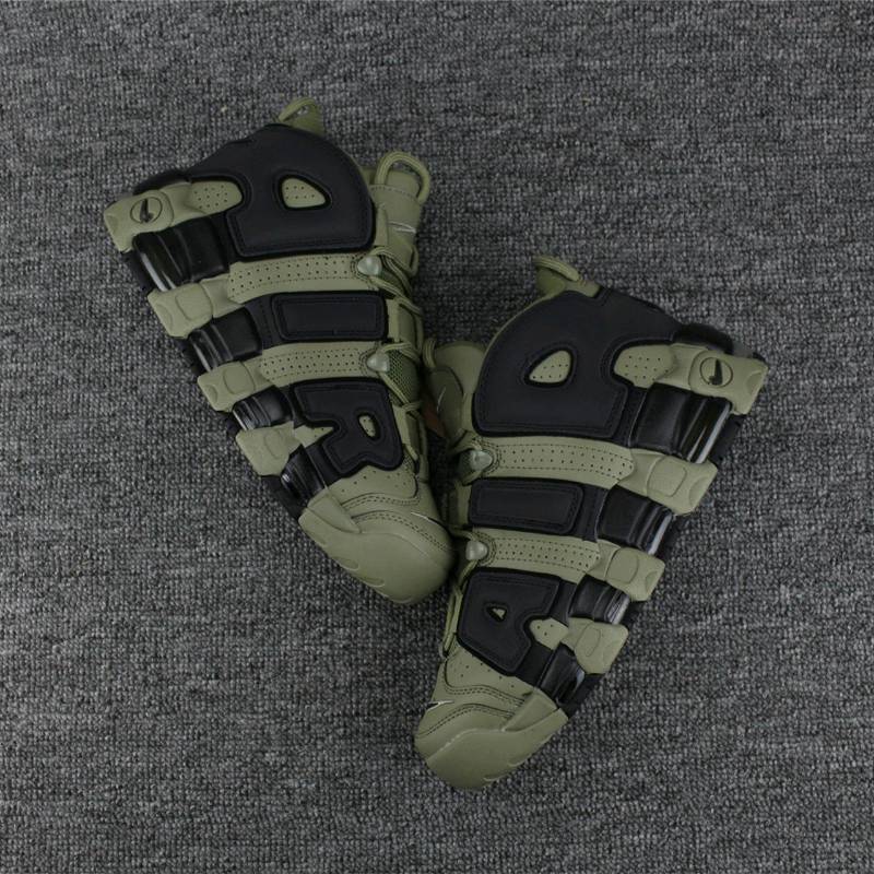 Nike uptempo hot sale verde militare