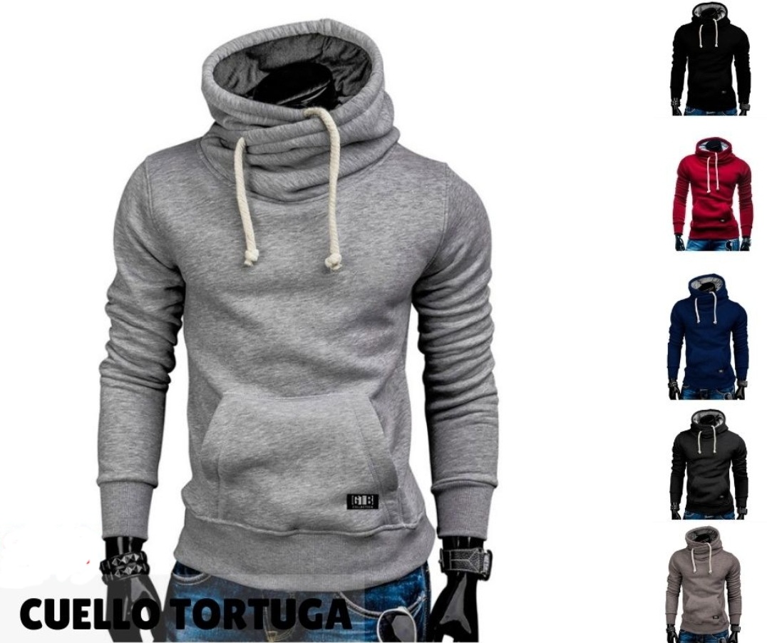 Polera cuello tortuga discount hombre