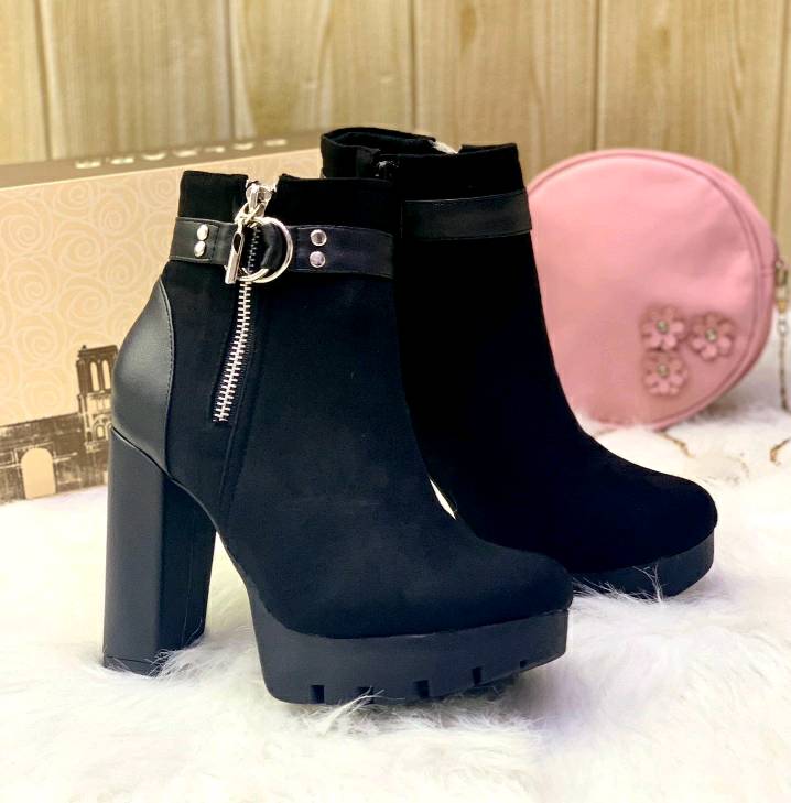 Botines taco alto outlet
