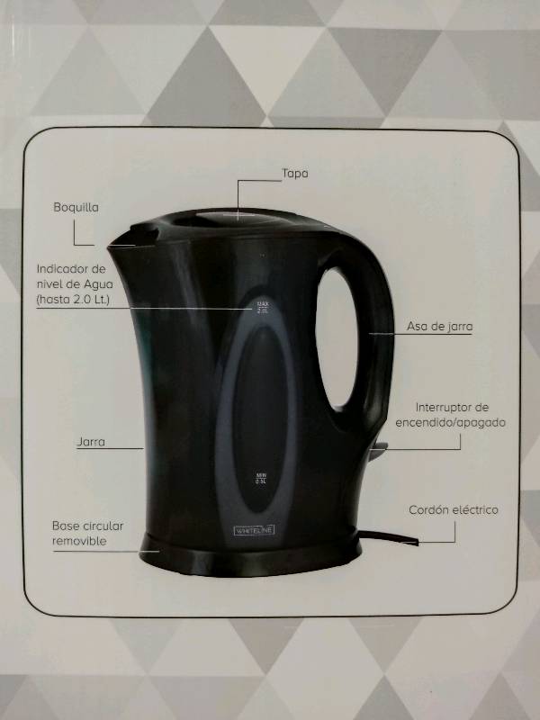 Hervidor eléctrico best sale de vidrio belia
