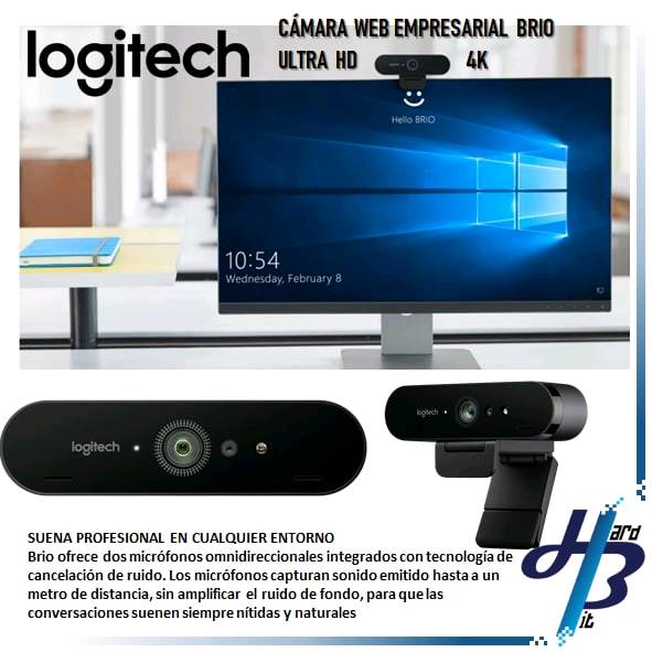 Cámara web empresarial 2025 brio ultra hd pro