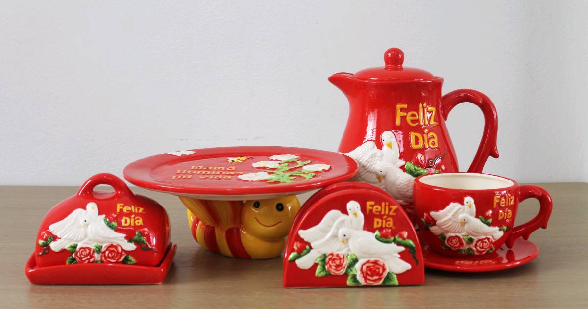 Set de ceramicos FELIZ DIA en Lima