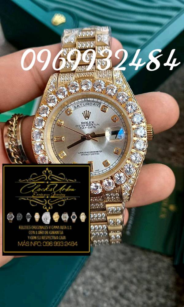 Rolex bañado outlet en oro