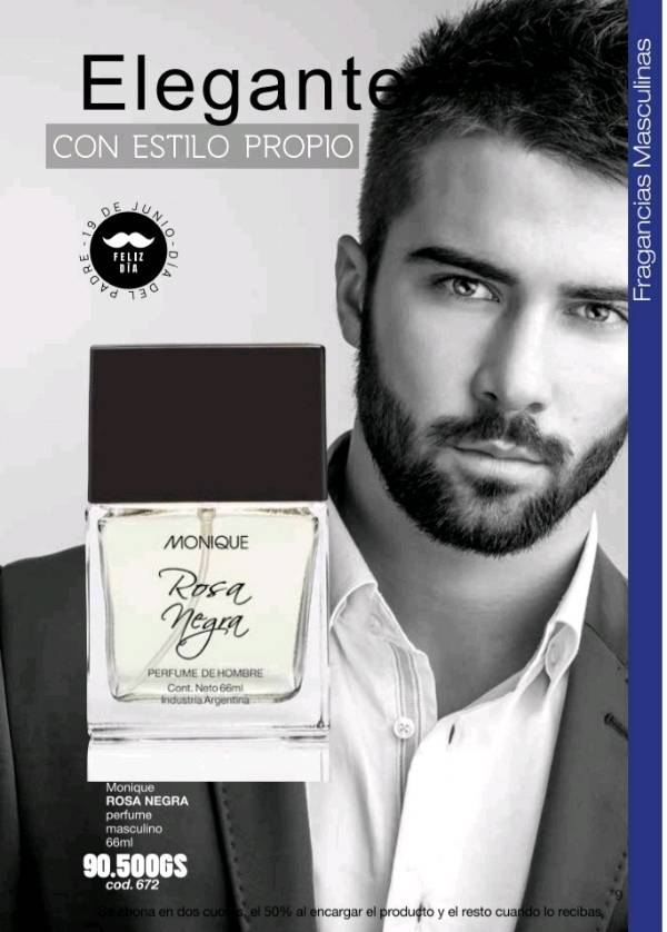 Rosa Negra. Perfume Masculino en Limpio