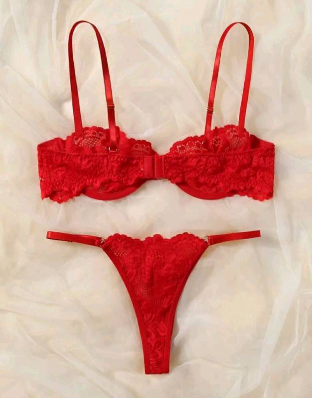 Shein deals lenceria roja
