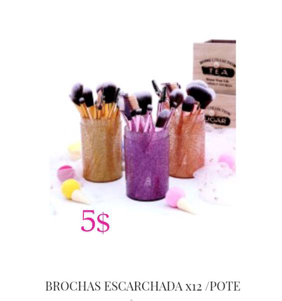 Brochas escarchadas outlet