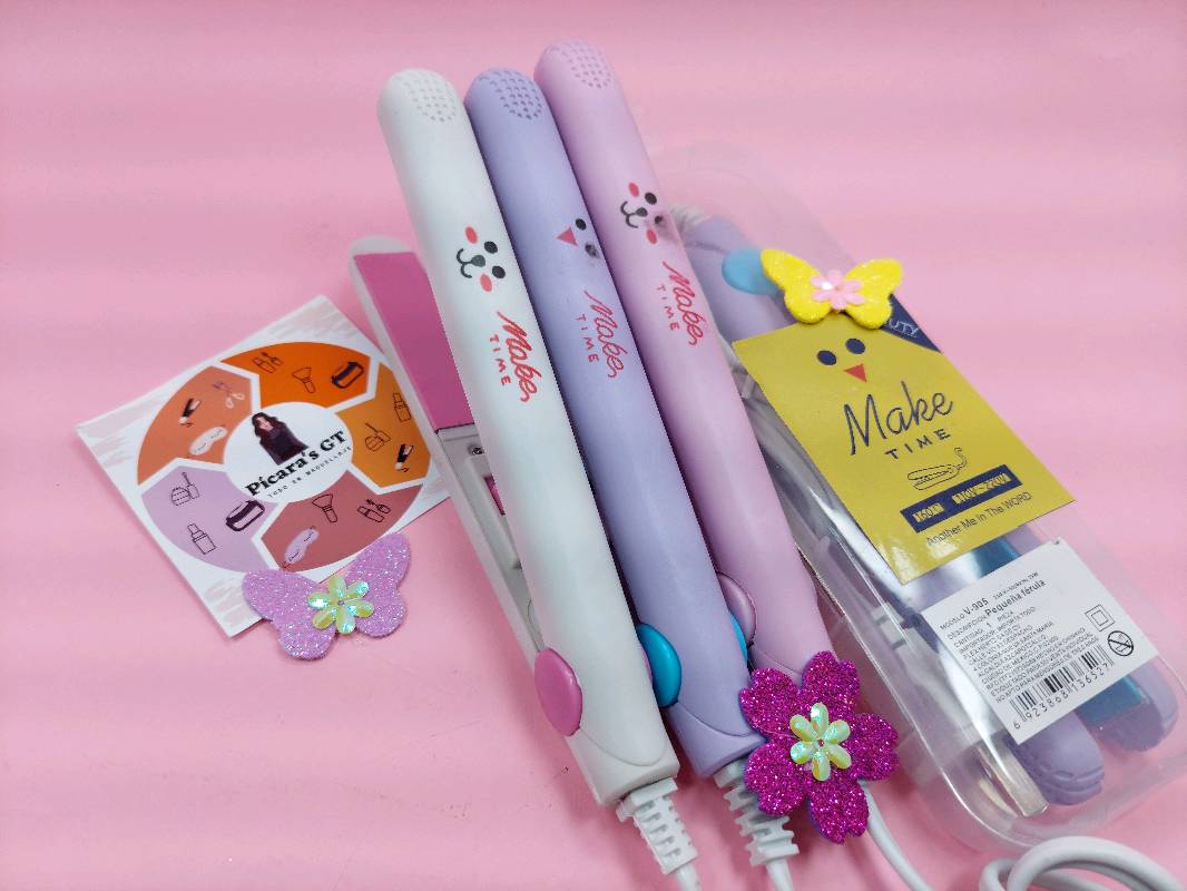 MINI PLANCHA PARA CABELLO MAKE TIME