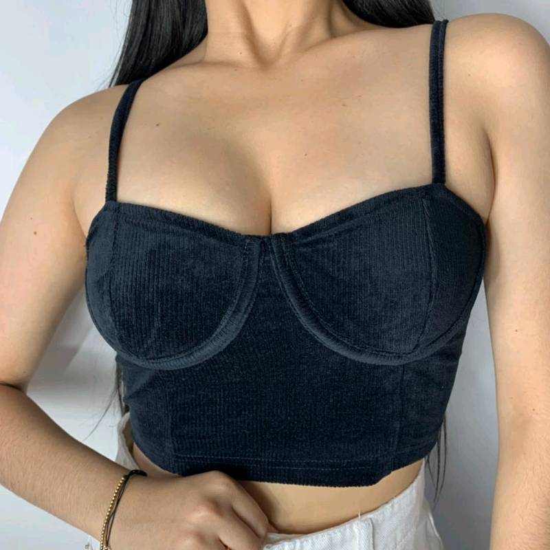 (XS/S) TOP BUSTIER NEGRO en Caracas