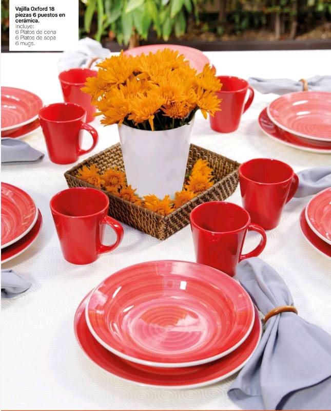 Vajilla top porcelana oxford
