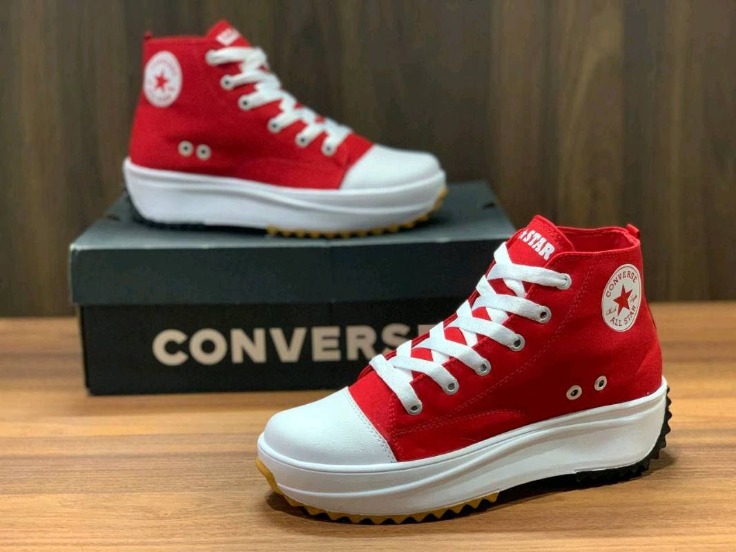 Converse rojas corte alto hotsell