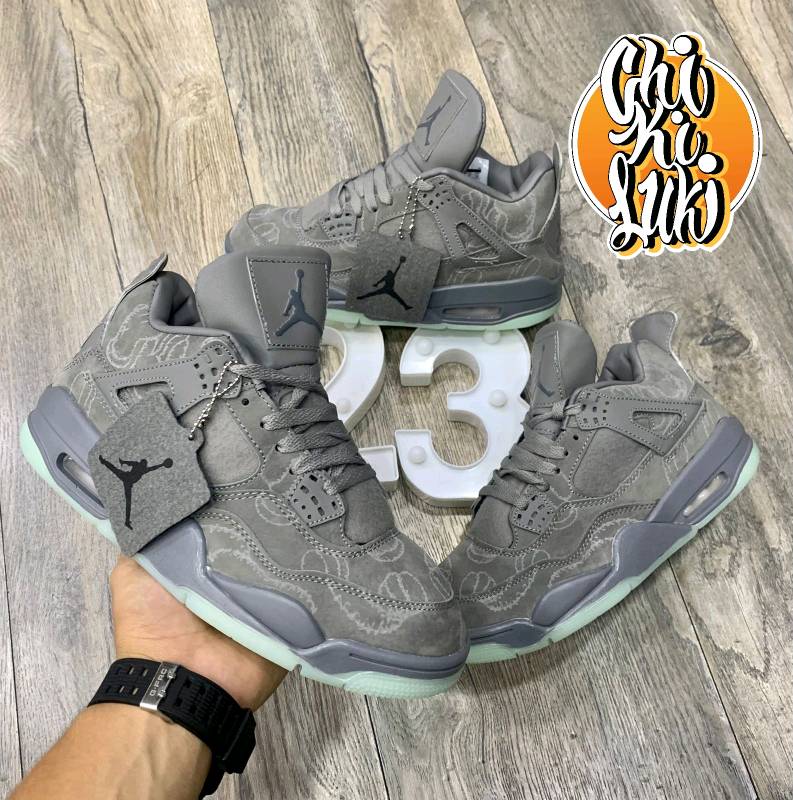 Jordan 4 hotsell kaws grises