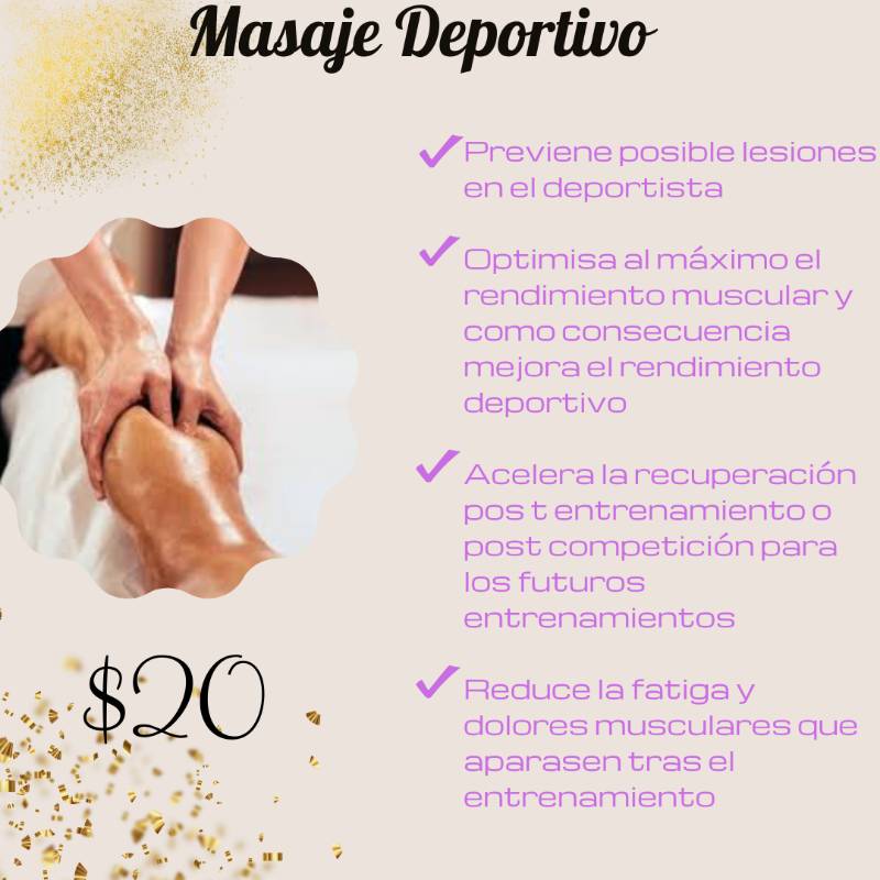 Masaje deportivo precio sales