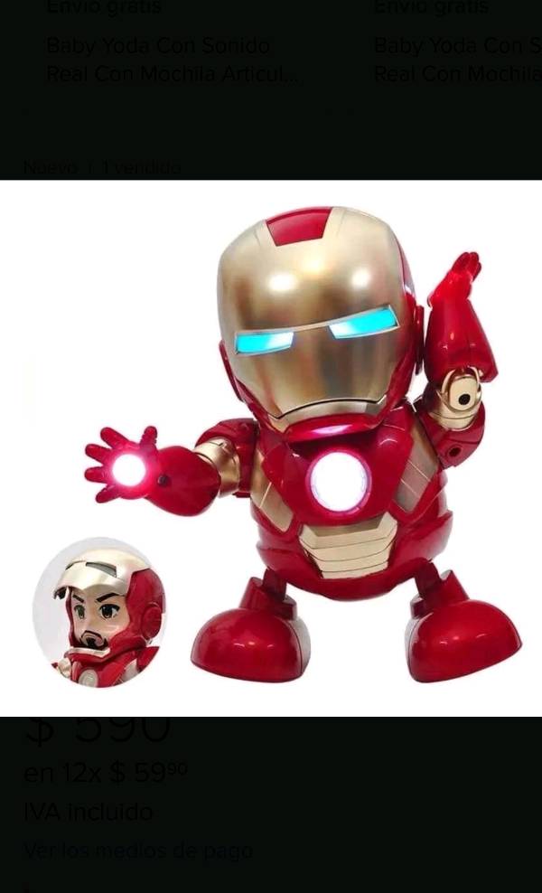 Iron man 2025 bailarin juguete