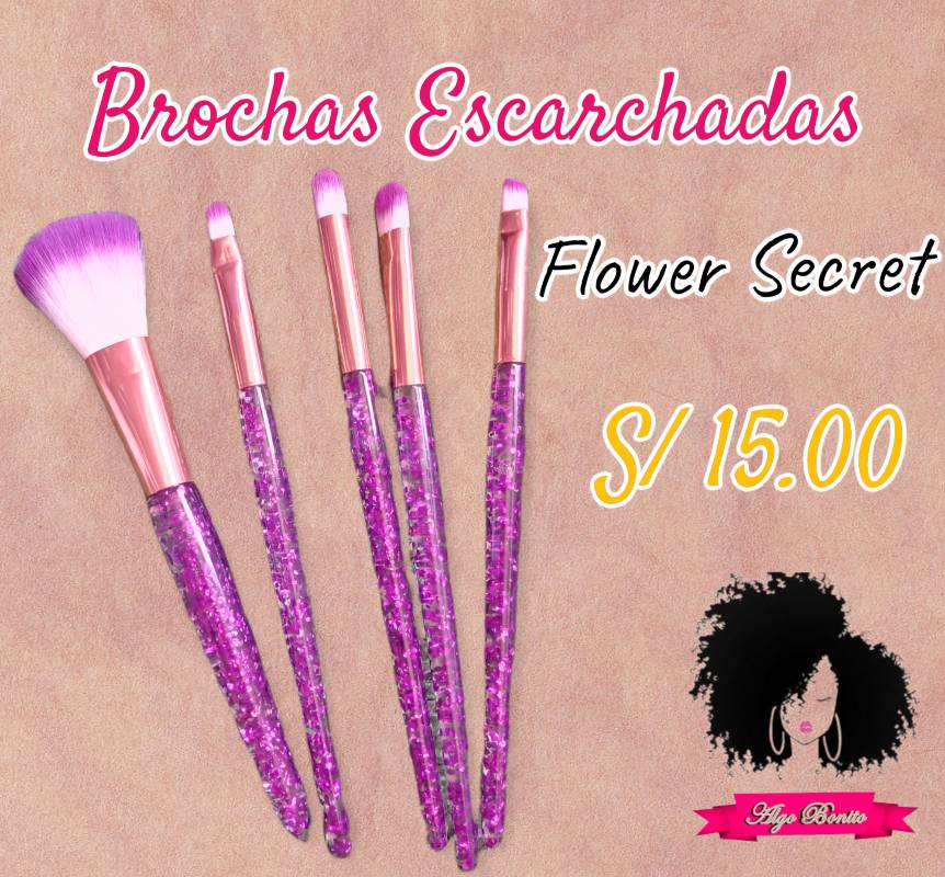 Set de store brochas flower secret