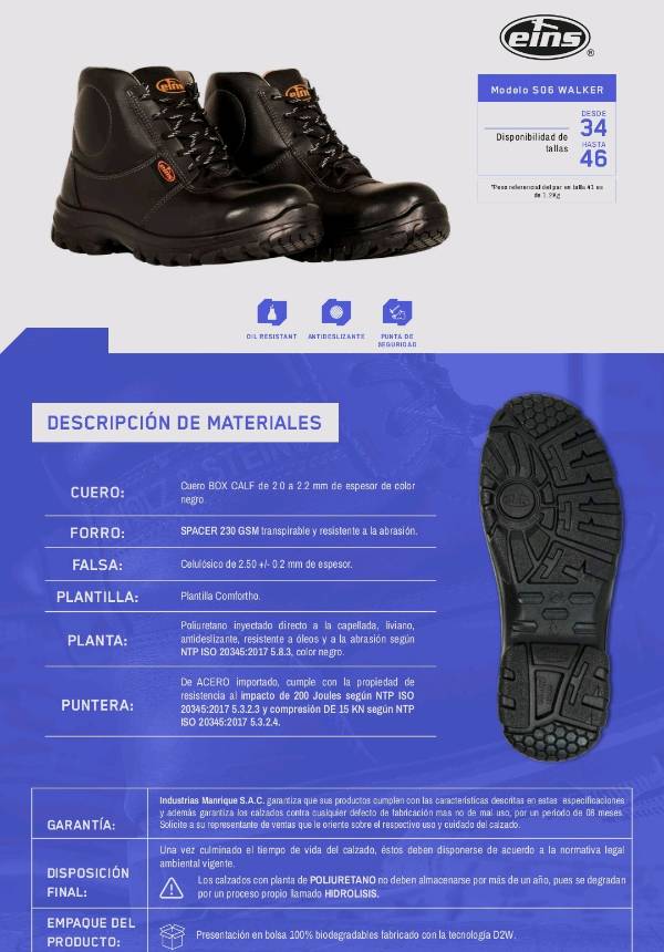 Zapatos eins hotsell precio