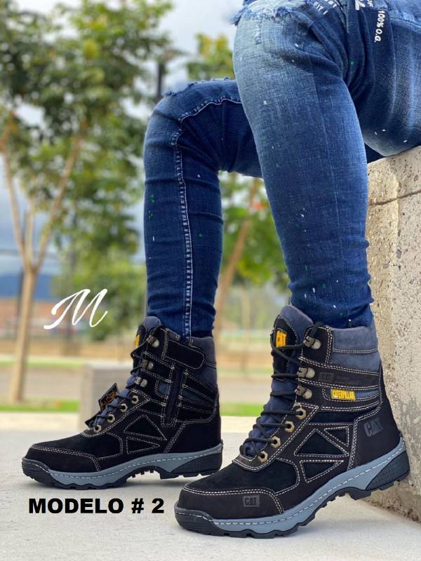 Botas Caterpillar ca a alta de cuero 100