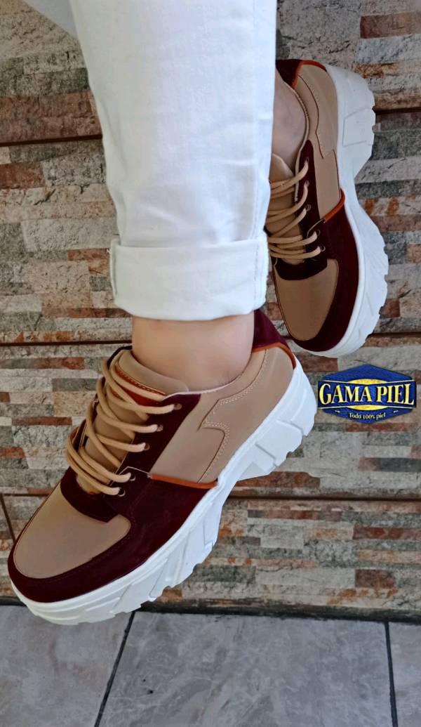 Tenis shop color caqui