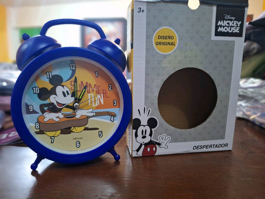 Reloj despertador 2025 de mickey mouse