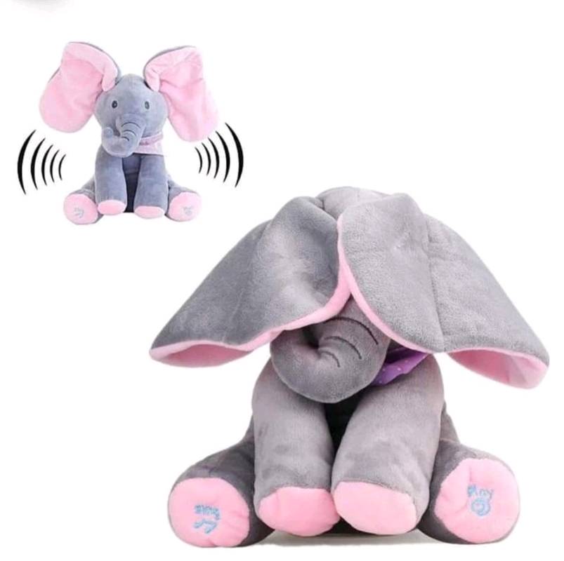 Elefante de peluche que mueve las orejas new arrivals