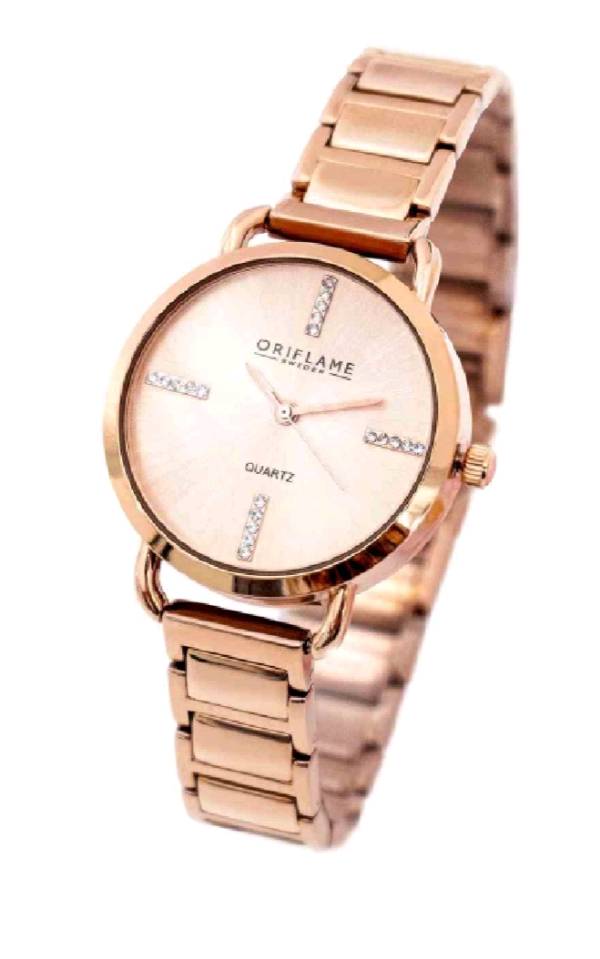 Rose gold sales tone watch oriflame