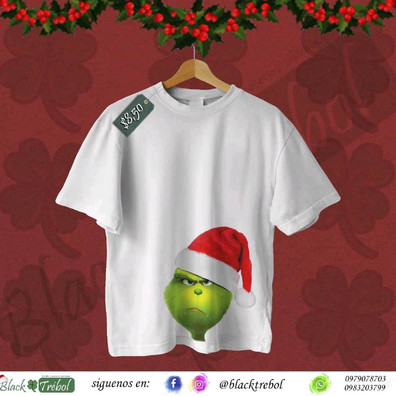 Camisetas sublimadas 2025 navideñas