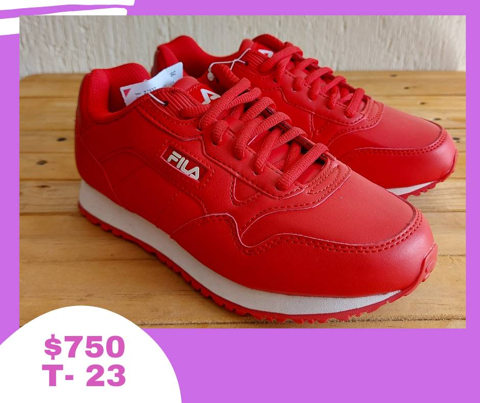 Tenis fila best sale rojos