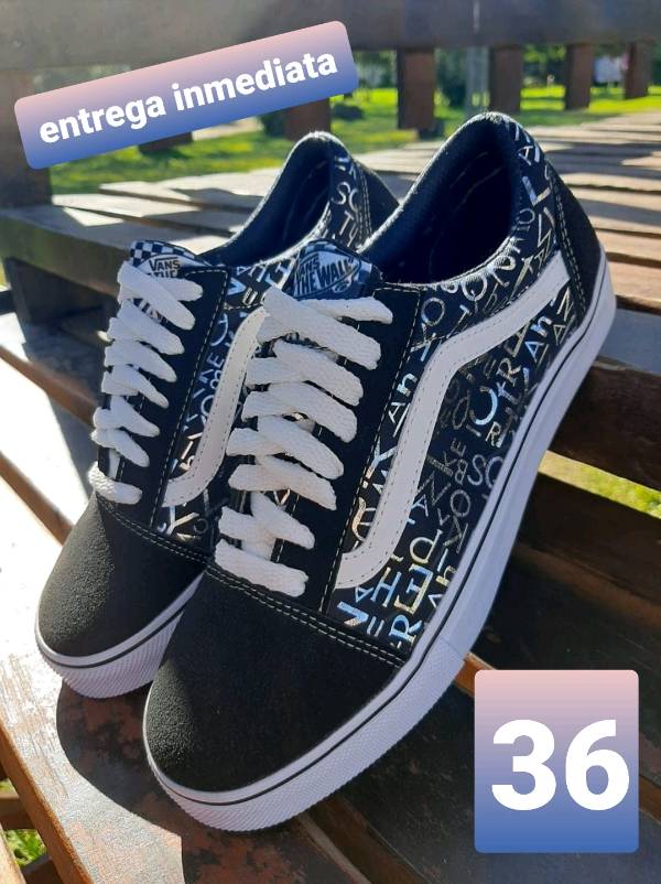 Zapatos vans con letras argentina 2025