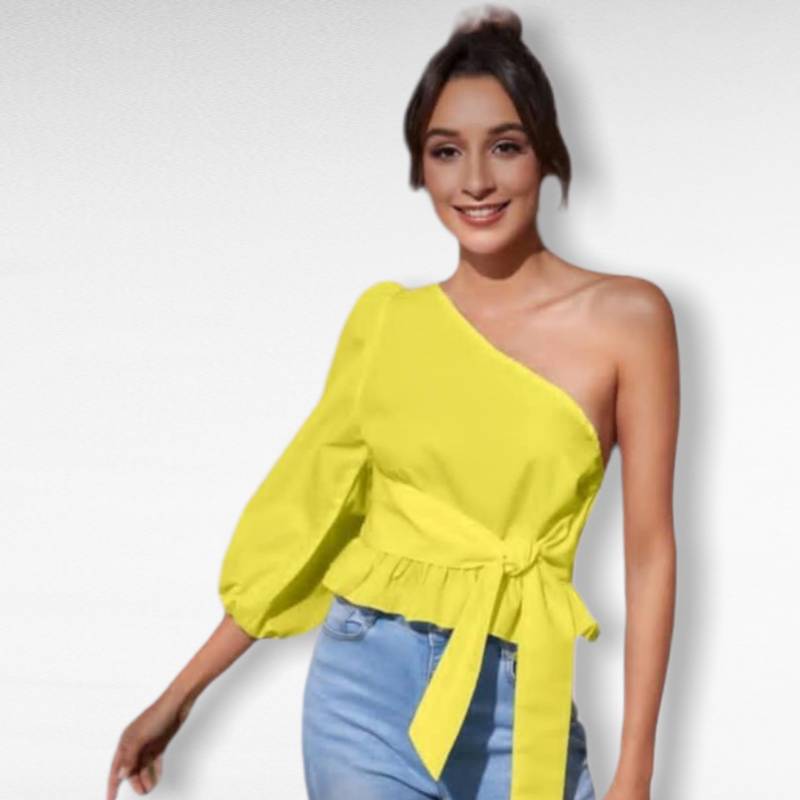 Blusas con solo una manga outlet