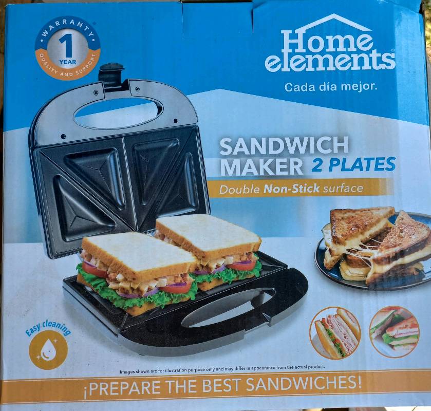 Precio de sanduchera home elements cheap
