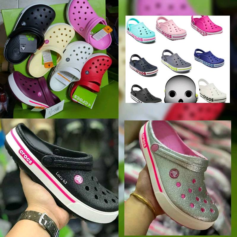 Chanclas crocs escarchadas outlet