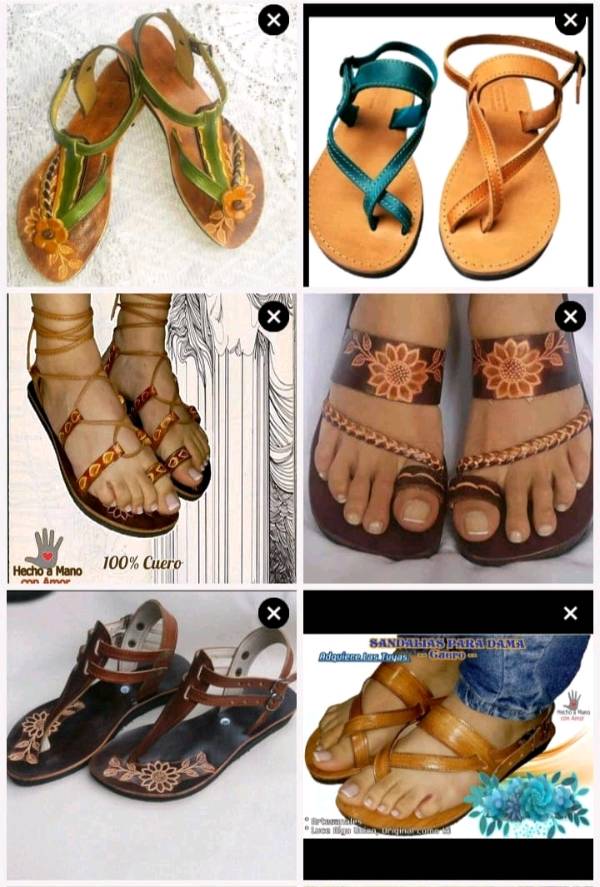 Sandalias cuero artesanales shop