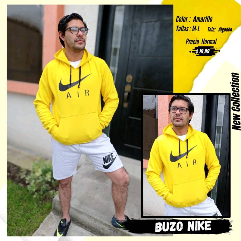 Buzo nike amarillo best sale