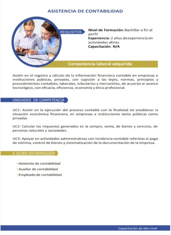 COMPETENCIAS LABORALES RECONOCIDAS POR LA SENESCYT!!! En Ambato