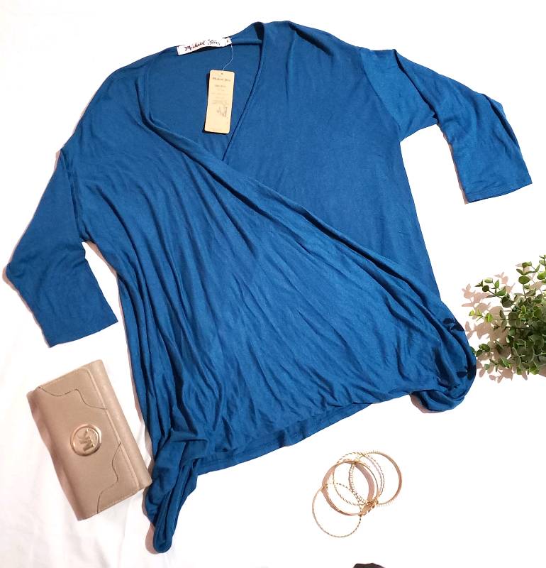 Blusa traslapada
