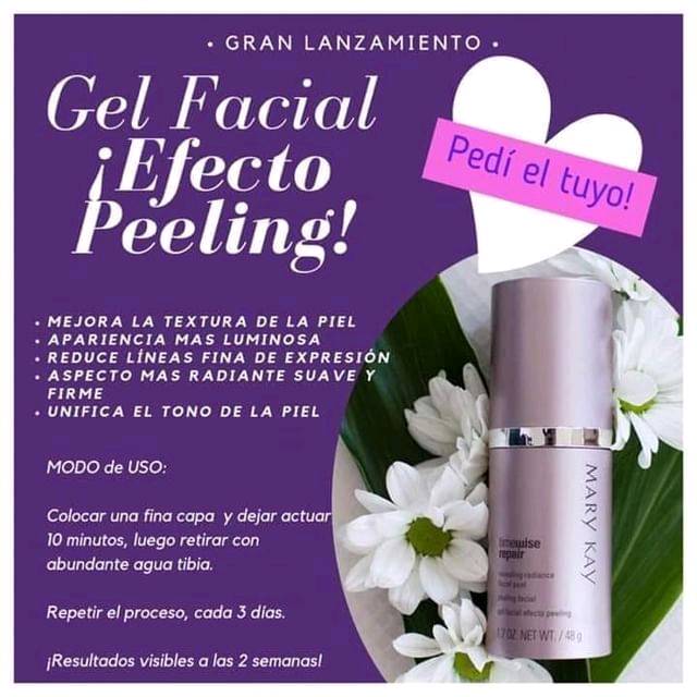 Gel facial efecto peeling. Ideal para manchas en la piel en La Rioja