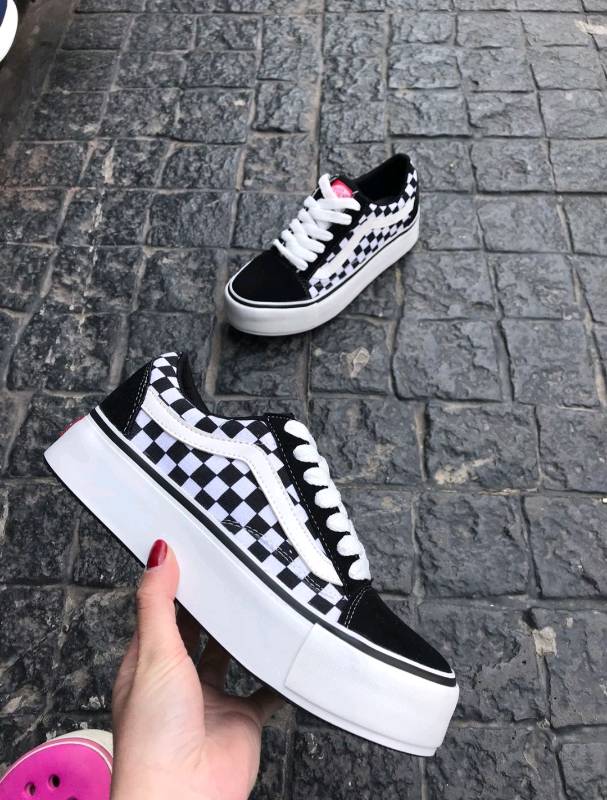 Zapatos vans new arrivals cuadriculados online